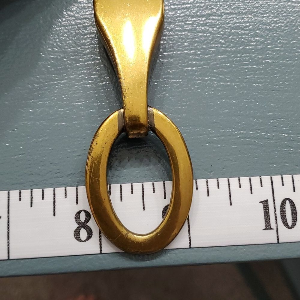 Women's brown belt by Express. Brass buckle. MEDIUM TO SMALL, adjustable. - Picture 5 of 9